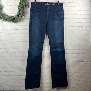 7 FOR ALL MANKIND Bootcut Embellished Pocket Jeans size 28
